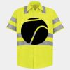 Men's High Visibility Safety Short Sleeve Work Shirt Thumbnail