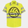 Men's High Visibility Safety Short Sleeve Work Shirt Thumbnail