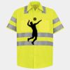 Men's High Visibility Safety Short Sleeve Work Shirt Thumbnail