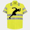 Men's High Visibility Safety Short Sleeve Work Shirt Thumbnail