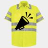 Men's High Visibility Safety Short Sleeve Work Shirt Thumbnail
