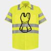 Men's High Visibility Safety Short Sleeve Work Shirt Thumbnail