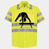 Men's High Visibility Safety Short Sleeve Work Shirt Thumbnail