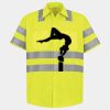 Men's High Visibility Safety Short Sleeve Work Shirt Thumbnail