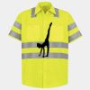 Men's High Visibility Safety Short Sleeve Work Shirt Thumbnail