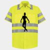 Men's High Visibility Safety Short Sleeve Work Shirt Thumbnail