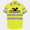 Men's High Visibility Safety Short Sleeve Work Shirt Thumbnail