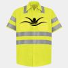 Men's High Visibility Safety Short Sleeve Work Shirt Thumbnail