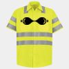 Men's High Visibility Safety Short Sleeve Work Shirt Thumbnail