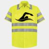 Men's High Visibility Safety Short Sleeve Work Shirt Thumbnail
