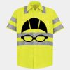 Men's High Visibility Safety Short Sleeve Work Shirt Thumbnail