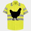 Men's High Visibility Safety Short Sleeve Work Shirt Thumbnail