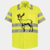 Men's High Visibility Safety Short Sleeve Work Shirt Thumbnail