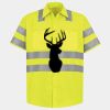 Men's High Visibility Safety Short Sleeve Work Shirt Thumbnail