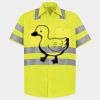 Men's High Visibility Safety Short Sleeve Work Shirt Thumbnail