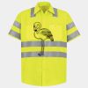 Men's High Visibility Safety Short Sleeve Work Shirt Thumbnail