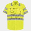 Men's High Visibility Safety Short Sleeve Work Shirt Thumbnail