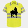 Men's High Visibility Safety Short Sleeve Work Shirt Thumbnail