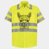 Men's High Visibility Safety Short Sleeve Work Shirt Thumbnail