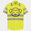 Men's High Visibility Safety Short Sleeve Work Shirt Thumbnail