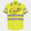 Men's High Visibility Safety Short Sleeve Work Shirt Thumbnail