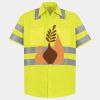 Men's High Visibility Safety Short Sleeve Work Shirt Thumbnail