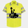 Men's High Visibility Safety Short Sleeve Work Shirt Thumbnail