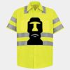 Men's High Visibility Safety Short Sleeve Work Shirt Thumbnail