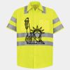 Men's High Visibility Safety Short Sleeve Work Shirt Thumbnail