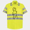 Men's High Visibility Safety Short Sleeve Work Shirt Thumbnail