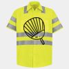 Men's High Visibility Safety Short Sleeve Work Shirt Thumbnail