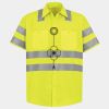 Men's High Visibility Safety Short Sleeve Work Shirt Thumbnail