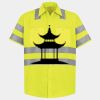 Men's High Visibility Safety Short Sleeve Work Shirt Thumbnail