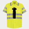 Men's High Visibility Safety Short Sleeve Work Shirt Thumbnail