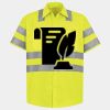 Men's High Visibility Safety Short Sleeve Work Shirt Thumbnail