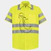 Men's High Visibility Safety Short Sleeve Work Shirt Thumbnail