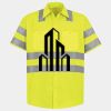 Men's High Visibility Safety Short Sleeve Work Shirt Thumbnail