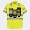 Men's High Visibility Safety Short Sleeve Work Shirt Thumbnail