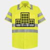 Men's High Visibility Safety Short Sleeve Work Shirt Thumbnail
