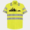 Men's High Visibility Safety Short Sleeve Work Shirt Thumbnail