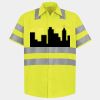 Men's High Visibility Safety Short Sleeve Work Shirt Thumbnail