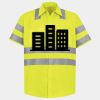 Men's High Visibility Safety Short Sleeve Work Shirt Thumbnail