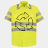Men's High Visibility Safety Short Sleeve Work Shirt Thumbnail