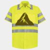 Men's High Visibility Safety Short Sleeve Work Shirt Thumbnail