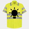 Men's High Visibility Safety Short Sleeve Work Shirt Thumbnail
