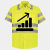 Men's High Visibility Safety Short Sleeve Work Shirt Thumbnail