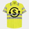 Men's High Visibility Safety Short Sleeve Work Shirt Thumbnail