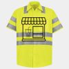 Men's High Visibility Safety Short Sleeve Work Shirt Thumbnail