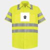 Men's High Visibility Safety Short Sleeve Work Shirt Thumbnail