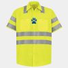 Men's High Visibility Safety Short Sleeve Work Shirt Thumbnail
